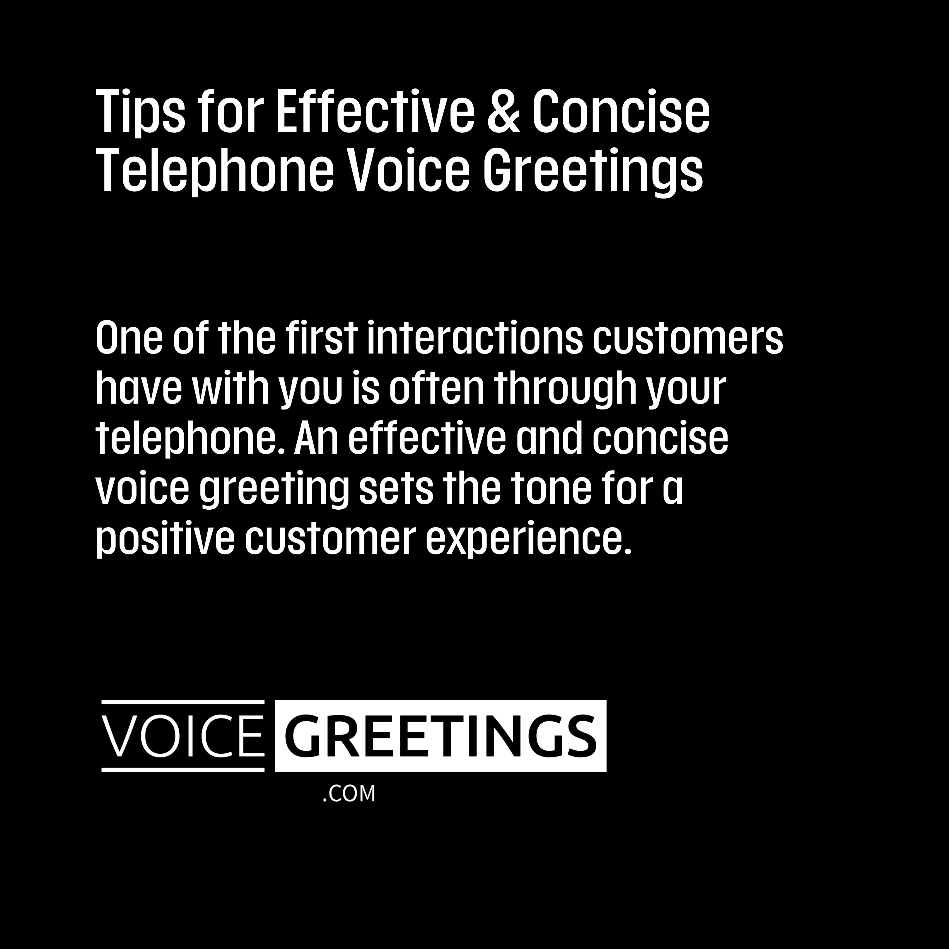 Tips for Effective and Concise Telephone Voice Greetings